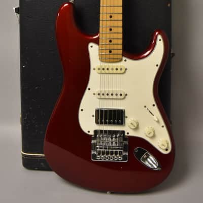 1987 Fender Standard Stratocaster USA Candy Apple Red w/HSC image 1