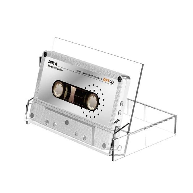 OPT90 Cassette Speaker Portable Bluetooth Speaker (silver) image 1