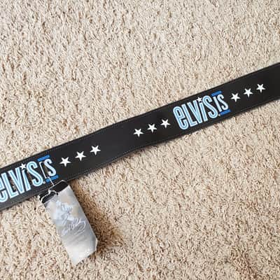 Perri’s Leathers P25EPV-839 Elvis Presley 2007 Black Guitar Strap image 1