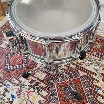 STUDIO SALE! Vintage Pearl Free Floating 14×6.5 Chrome Snare 1983 Japan image 11