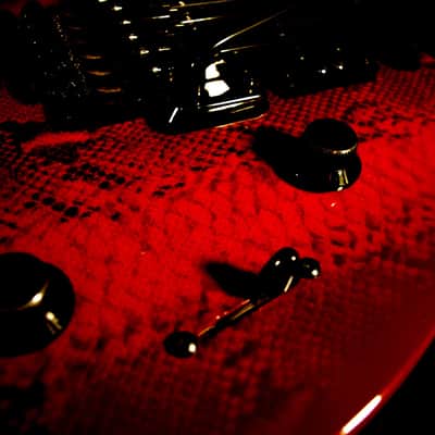 LAG ROCKLINE "Snake" 1990 Snakeskin. Handmade in France. Superstrat. Cool & Unique. image 16