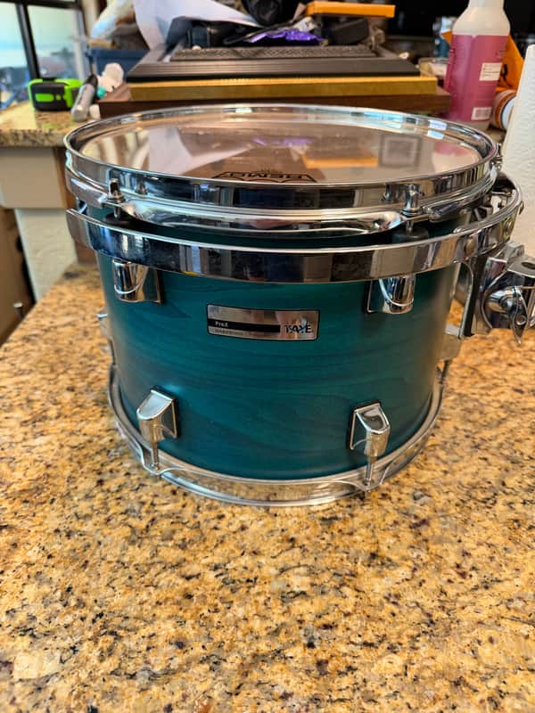 Taye Pro X 12” x 9” Tom 2010’s - Blue Satin with suspension mount image 1