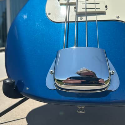Video! Custom Fender Standard Precision Bass Blue image 8