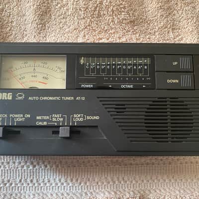 Korg AT-12 Auto Chromatic Tuner 1980s - Black image 1