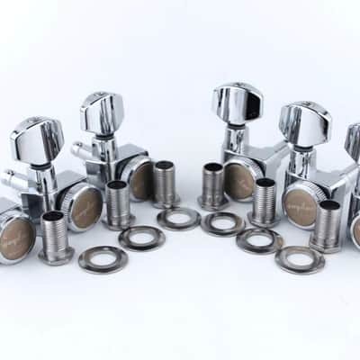 6 Premium In-line Locking Guitar Tuners Machine Head for electric and Acoustic guitars Complete Set image 8