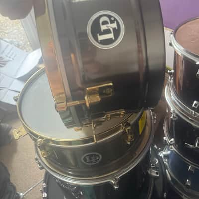 Latin Percussion LP257-KP Karl Perazzo Signature 14/15" Bronze Timbales with Gold Tone Hardware 2010s - Antiqued Bronze image 2