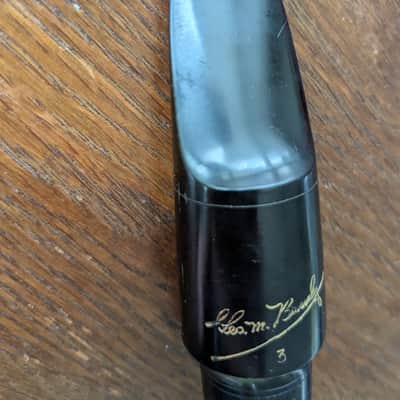 Geo M Bundy alto sax mouthpiece 3 w/ Rovner ligature image 6