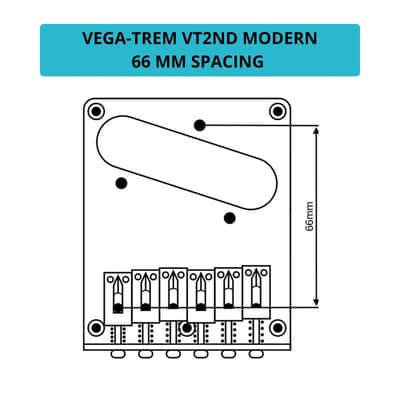 Vega-Trem VT2ND TeleTrem Modern Gold No-Drill Tremolo for Telecaster-Style Guitars image 4