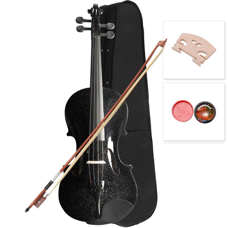 New Stundent 4/4 Size Acoustic Adult Violin Set String Hard | Reverb