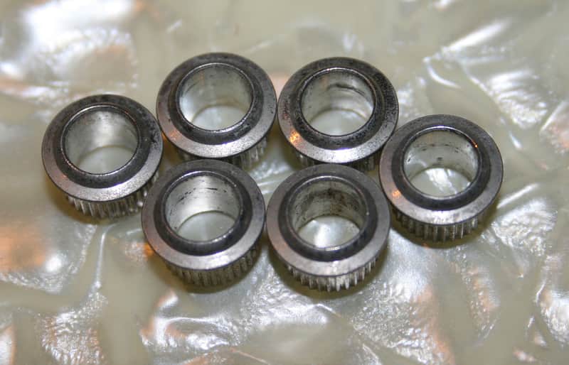1960's- 70's Fender String bushings Light Patina 1960's-70's Silver image 1
