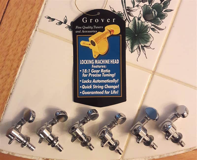 Grover Grover 6-in-line Chrome Mini Roto Tuners image 1