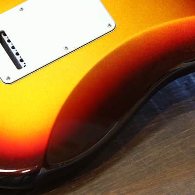MINTY! 2014 Fender American Deluxe Stratocaster Plus Mystic 3-Color Sunburst w/ Personality Cards + COA OHSC image 15