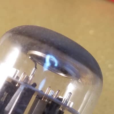 Sylvania JAN-CHS-6SN7WGTA AT1000 TESTED Vacuum Tube military brown base dual triode 1950-1966 image 5