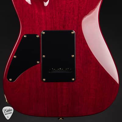 Suhr Standard Carve Top Pau Ferro Neck - Trans Teal Burst image 4