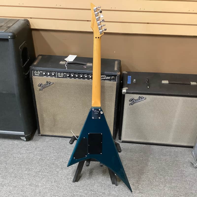 1980's Kramer Focus 4000, Lake Placid Blue, Flying V Style | Reverb