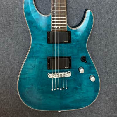 Schecter C-1 Platinum w/ Rosewood Fretboard - See-Thru Midnight Blue image 8