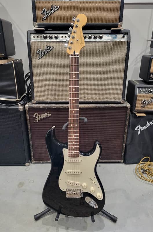 Fender Jimmy Vaughn Partscaster Stratocaster 2012 - Black W/ Rosewood Neck and HSC (C016-24)