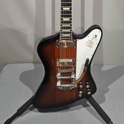 2013 Gibson USA Firebird V Sunburst w/ Bigsby, Vibramate & Gibson Hard Case image 10
