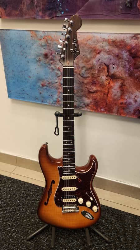 Fender Rarities Series Flame Top Thinline Stratocaster | Reverb Canada