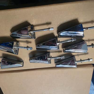 8 Rare Vintage Tama Granstar - Granstar Custom - Crestar Sharktooth Lugs for Toms or Floor Toms image 2