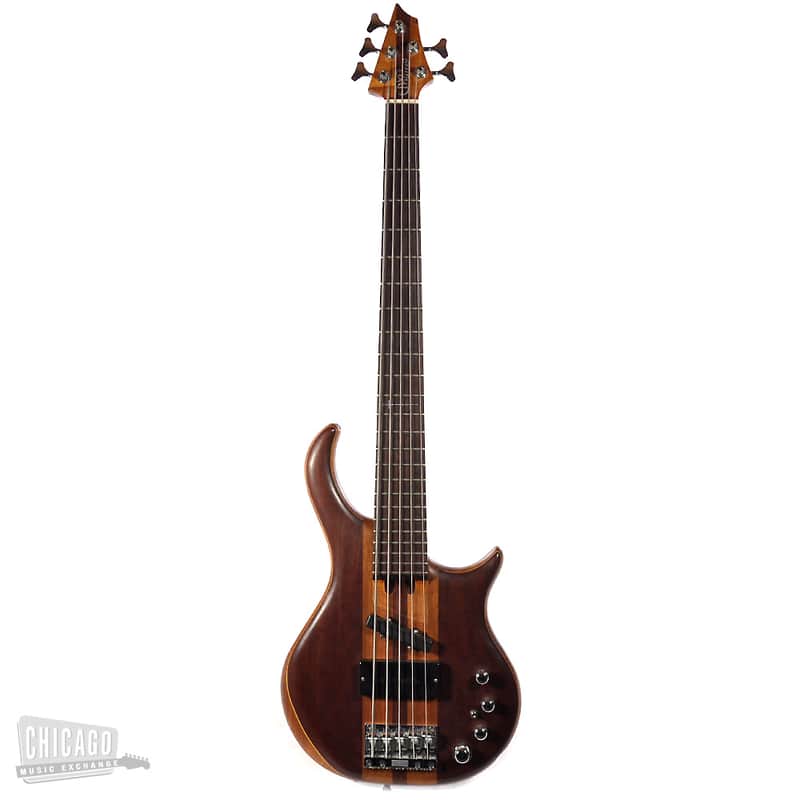 Warrior Custom Five String Bass Natural image 1