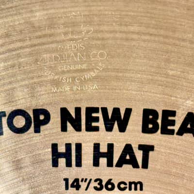 ULTRA CLEAN 14” Zildjian A NEW BEAT Hihats 920g 1379g EARLY MODEL! image 3