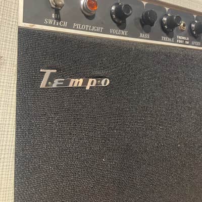 Tempo Tremolo Guitar combo amplifier 1967 - White tweed image 6