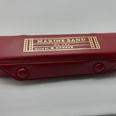 M. Hohner Marine Band Key of C Harmonic with Case image 3