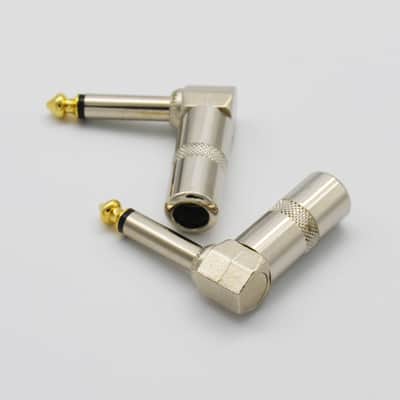 Immagine 3FT 15 Gauge Speaker Cable 1/4" Right Angle to Right Angle Pro Audio Cord - 2