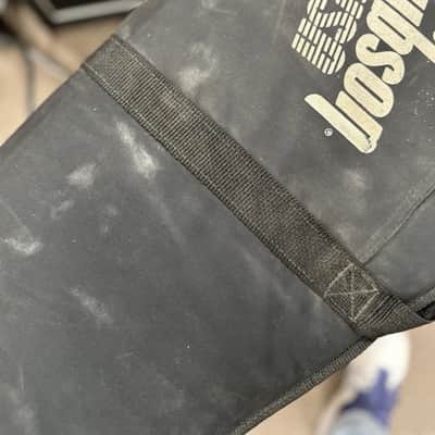 Gibson USA Logo Padded Soft Case Gig Bag Black Exterior / Dark Blue Interior image 2