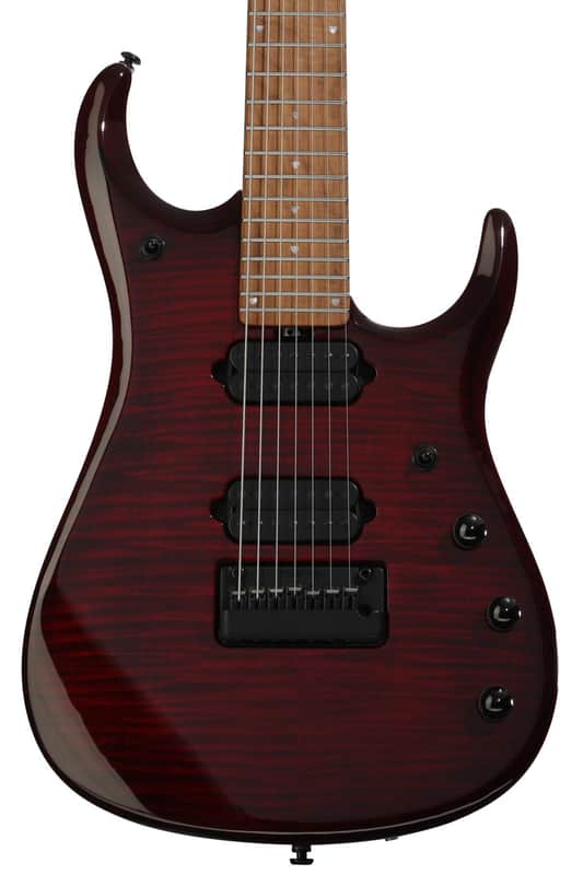 Ernie Ball Music Man JP15 7 John Petrucci Signature 7-string Electric Guitar - Red Tide image 1