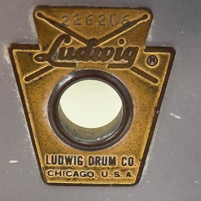 VINTAGE LUDWIG 1960s Acrolite Snare Drum 14"x5" Aluminum image 11