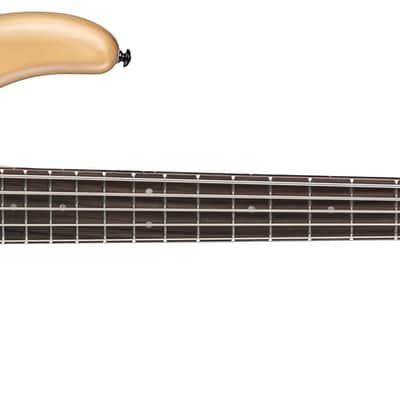 DEAN Edge 1 5-string electric BASS guitar NEW w/ Hard Case - Vintage Natural image 2