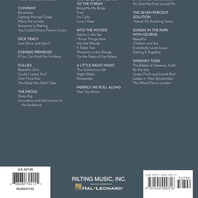 The Stephen Sondheim Collection Volume 2 40 Songs From 14 Shows And Films Arra image 4