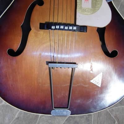 rare vintage VOSS archtop Jazz F-hole GUITAR GIMA Gitarre Germany 1960 image 18