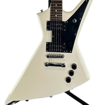 Zenison White Electric 6 String Right Handed Hard Rock Heavy Metal Style image 5