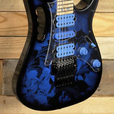 Ibanez JEM77P Steve Vai Electric Guitar Blue Floral Pattern  w/ Gigbag image 1