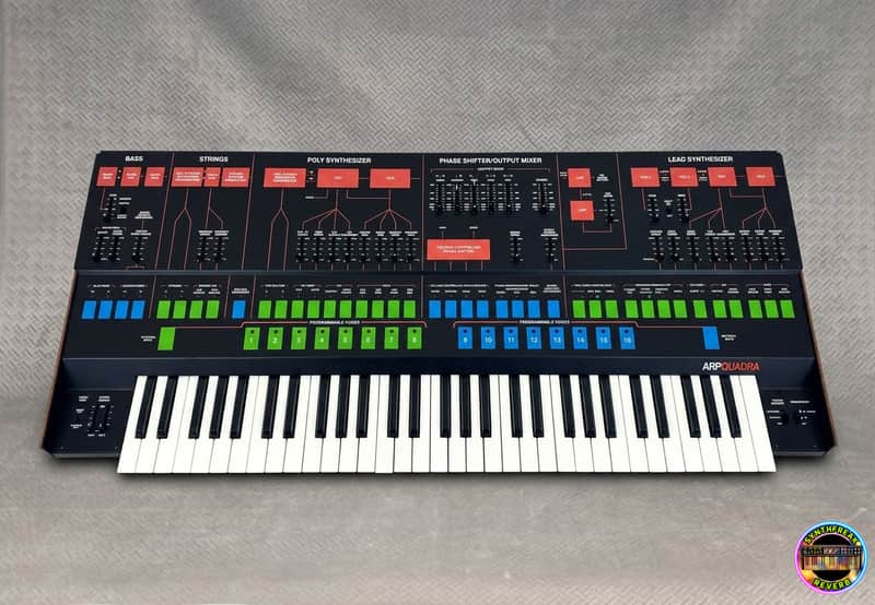 ARP Quadra Polyphonic Analog Synthesizer✅ Ultra-Rare 70s Analog Masterpiece ✅ The Ultimate 4-in-1 Titan ✅ Fully Serviced & Checked ✅ Iconic Phase Shifter & Strings✅ FREE Worldwide Shipping✅