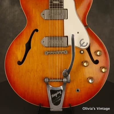 Epiphone  Casino E230TD w/BIGSBY + NICKEL hardware 1965 Sunburst image 1