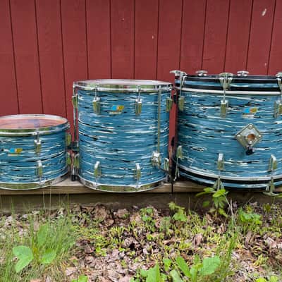 Ludwig 1970 - Blue Oyster “Bowling Ball” Pearl image 18