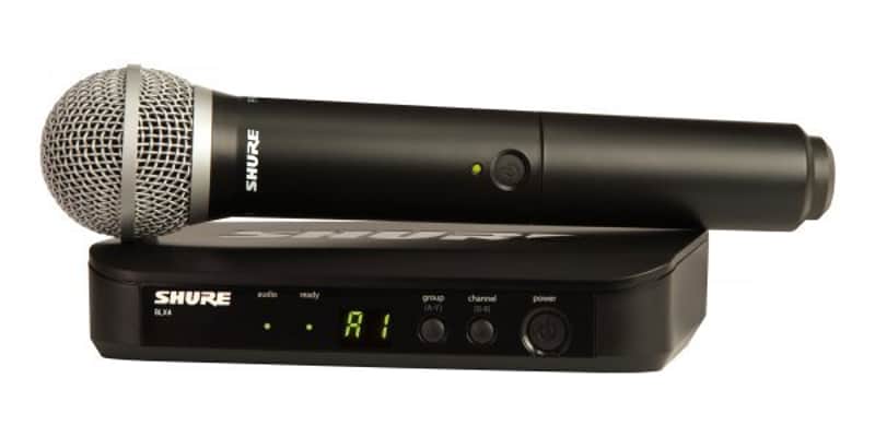 Shure BLX24/PG58-H11 Wireless Vocal System with PG58. H11 Band image 1