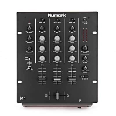 Numark M4 USB 3-Channel DJ Mixer Black image 2