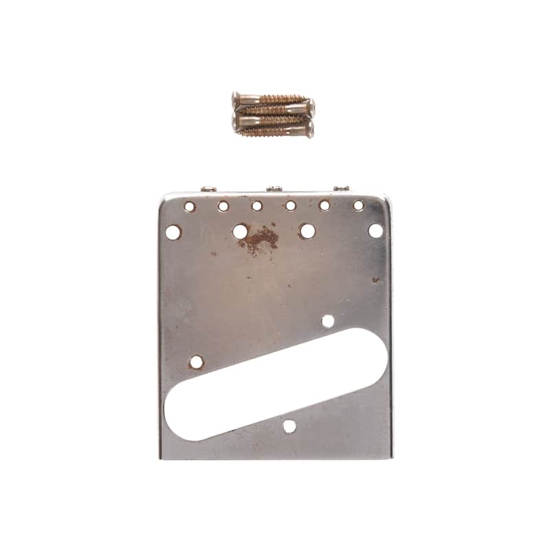 GuitarSlinger Tele Bridge Aged Brass Compensated Saddles image 1