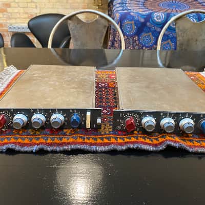 Neve 1066 Mic / Line Input Module with 3-Band EQ Pair 1970s - RAF Blue Grey (Lot #1) image 8
