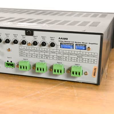 Atlas Sound AA120 6-Channel 120W Mixer Amplifier CG01Y07 image 7