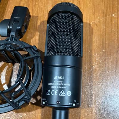Audio-Technica AT2035 Large Diaphragm Cardioid Condenser Microphone 2010s - Black image 2