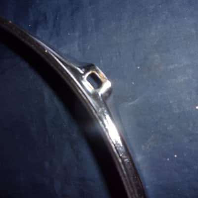 Rare NOS 12" Chrome 5 Lug Holes Rim Hoop Rack Tom / Top Snare Side New image 2
