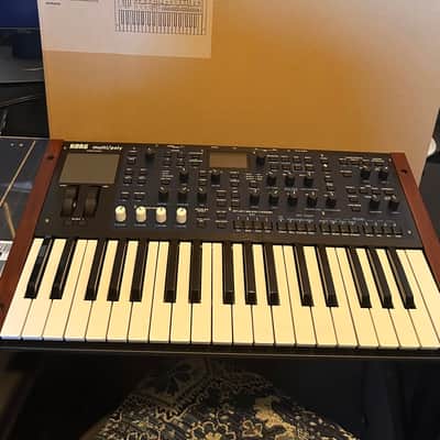 Korg Multi/Poly 37-Key Analog Modeling Synthesizer 2024 - Present - Black & Blue with Wood Sides image 4