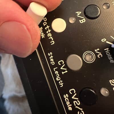 White Pattern Button Cap or Shift Button Cap for MFB Tanzbar Drum Machine image 1