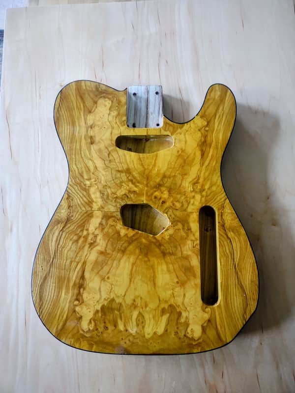 Telecaster elm burl top Poplar body 2026 - Natural image 1